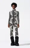 Perfect Moment Star Merino Wool Jumpsuit In Black,white