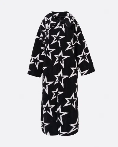 Perfect Moment Star Print Diana Coat L In Black