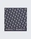 Perfect Moment Star-print Double Beach Towel Onesize In Navy