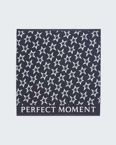 Perfect Moment Star-print Double Beach Towel Onesize In Blue