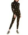 Perfect Moment Floro Metallic Intarsia Merino Wool-blend Bodysuit