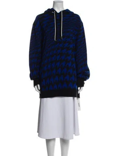 Pre-owned Perfect Moment Striped Crew Neck Sweater In Blue