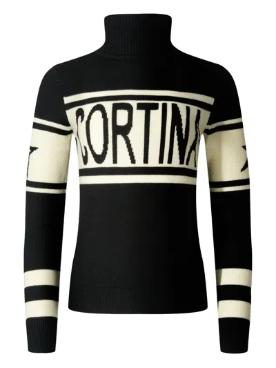 Perfect Moment Cortina Merino Wool Sweater Xl In Black