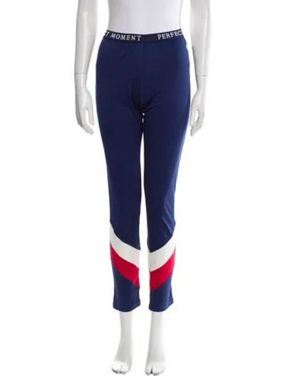 Pre-owned Perfect Moment Striped Skinny Leg Pants W/ Tags In Blue