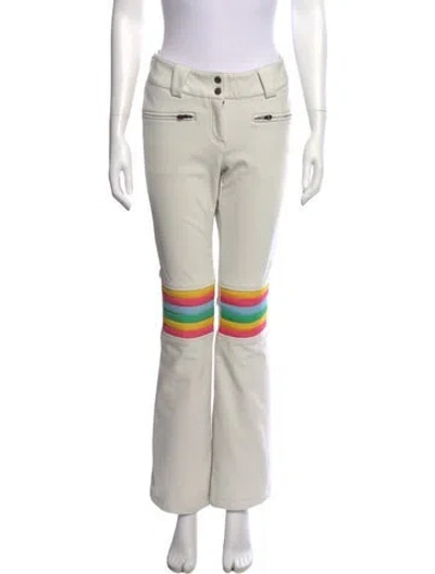 Pre-owned Perfect Moment Striped Wide Leg Pants In Neutral