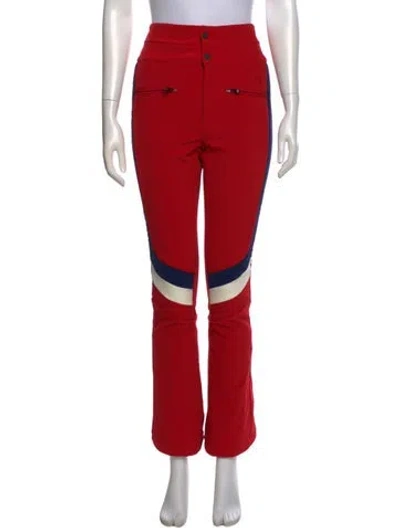 Pre-owned Perfect Moment Striped Wide Leg Pants In Red