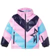 Perfect Moment Super Mojo Colorblocked Down Ski Jacket In Multi