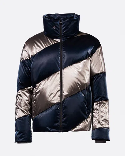 Perfect Moment Super Mojo Down Jacket L In Blue-liquid