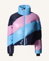 Perfect Moment Mojo Striped Down Ski Jacket In Multi