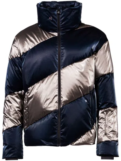 Perfect Moment Super Mojo Down Jacket L In Blue-liquid