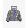 Perfect Moment Super Mojo Star-pattern Puffer Jacket 6-14 In B&w Warped Star