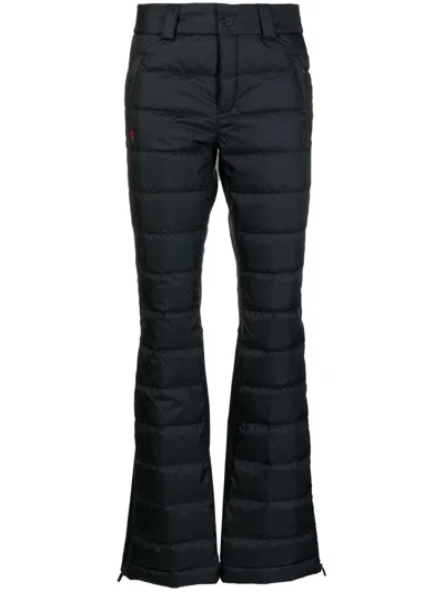 Perfect Moment Black Padded Straight-leg Ski Trousers