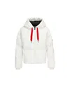 Perfect Moment Taos Faux-leather Down Jacket Xl In White