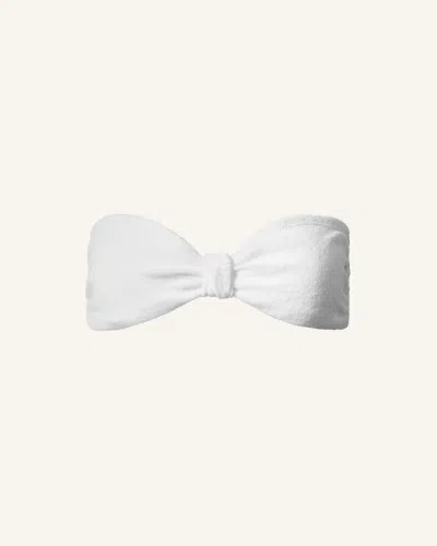 Perfect Moment Terry Cotton Bandeau Top Xs In White