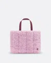 Perfect Moment The Perfect Oversized Tote Bag Onesize In Pink-shearling