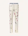 Perfect Moment Kids Dede Ski Print Thermal Leggings In White