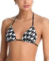 Perfect Moment Triangle Bikini Top In Black