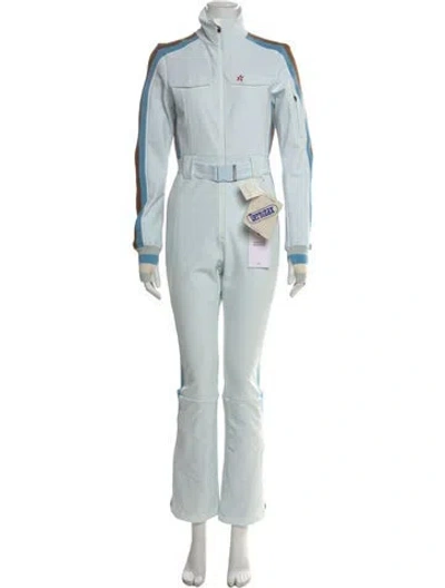 Pre-owned Perfect Moment Turtleneck Jumpsuit In Blue