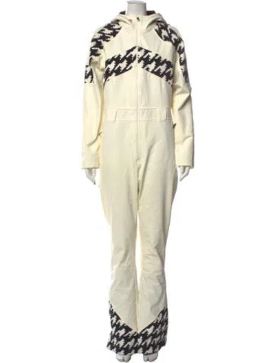Pre-owned Perfect Moment Turtleneck Jumpsuit In Neutral