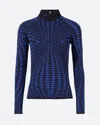 Perfect Moment Perfect Jacquard Base Layer In True-indigo
