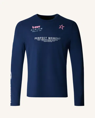 Perfect Moment Unisex Alpine Long Sleeve Tee Xxl In Blue