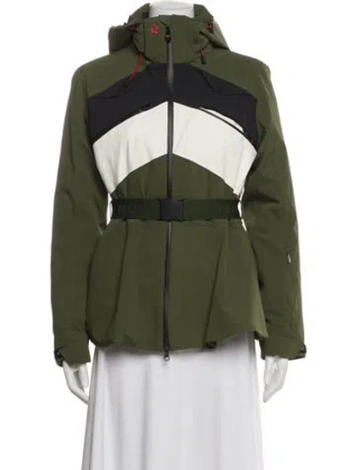 Pre-owned Perfect Moment Utility Jacket In Green