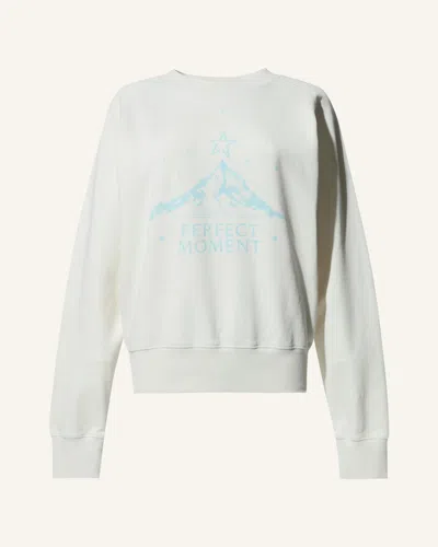 Perfect Moment Vintage Logo Cotton Sweatshirt Xl In White