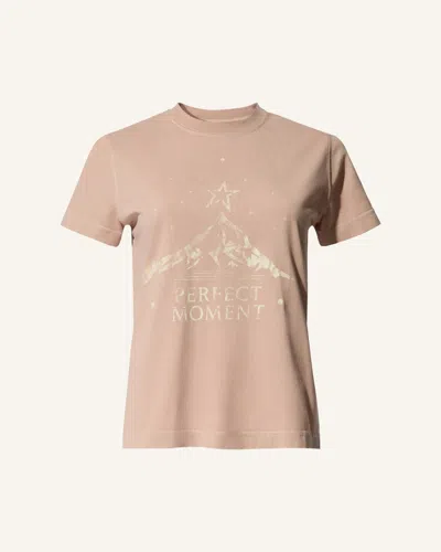 Perfect Moment Vintage Logo Cotton Tee Xs In Blush