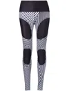 Perfect Moment Warped Star Compression Legging M In Black