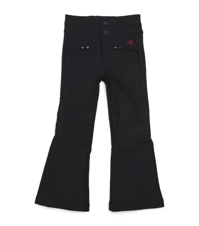 Perfect Moment Kids' Water-resistant Aurora Flared Ski Trousers In Black