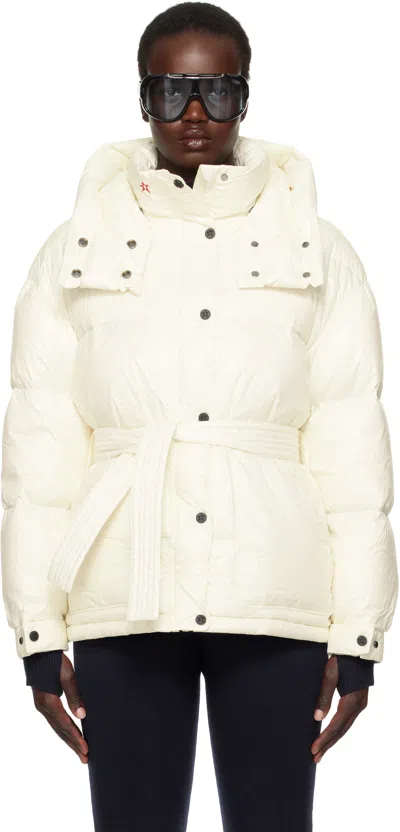 Perfect Moment White Maya Down Jacket In Antique White
