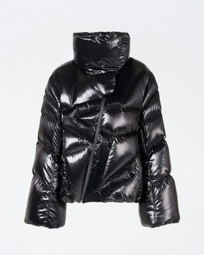 Perfect Moment Women's Ariel Down Bomber Jacket, Ski Jackets, Black Liquid, S In Black-liquid