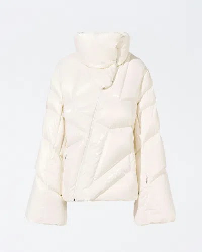 Perfect Moment Women's Ariel Down Bomber Jacket, Ski Jackets, Snow White, M