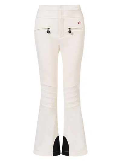 Perfect Moment Aurora Embroidered Bootcut Ski Pants In White