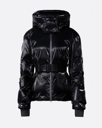 Perfect Moment Women's Candice Down Parka Jacket, Ski Jackets, Black Liquid, S