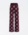 Perfect Moment Chalet Merino Wool Knitted Pant Xs In Burgundy