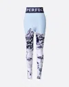 Perfect Moment Women's Jacquard Legging, Ski Base Layers, Landscape, L In Green