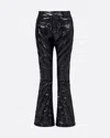 Perfect Moment Women's Mid-rise Carving Ski Pant, Ski Pants, Black Liquid, Xl In Black