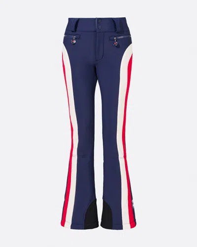 Perfect Moment Mid-rise Queenie Ski Pant L In Red-navy