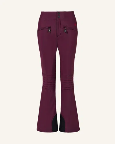 Perfect Moment Women's Mid-rise Aurora Ski Pant, Ski Pants, Burgundy, Xl In Animal Print