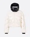 Perfect Moment Womens Snow White Mountain Puffer Shell-down Ski Jacket In Snow-white