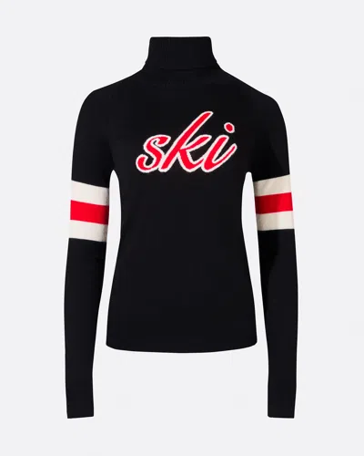 Perfect Moment Neve Merino Wool Sweater L In Black