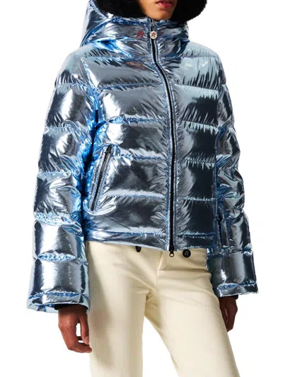 Perfect Moment Polar Flare Iii Down Ski Jacket In Blue