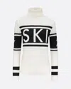 Perfect Moment Women's Schild Merino Wool Sweater, Ski Knitwear, Snow White, S In White