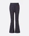 Perfect Moment Women's Houndstooth High-waist Aurora Flare Pant, Ski Pants, B&b Houndstooth, Xl In Black-houndstooth