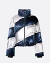 Perfect Moment Women's Super Mojo Down Jacket, Ski Jackets, Liquid Blue / Silver, L