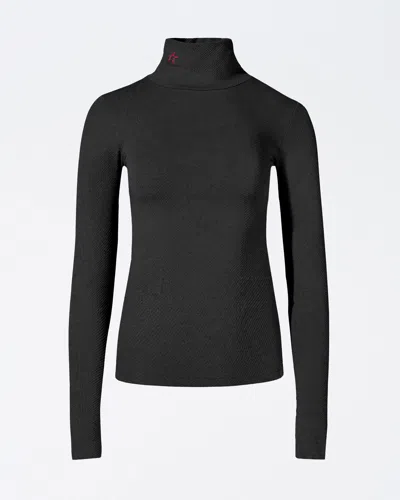 Perfect Moment Seamless Thermal Top Xl In Black