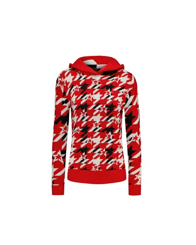 Perfect Moment Womens New Knit Hoodie- Boss In Red