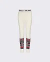 Perfect Moment Womens Nordic Wool Leggings In White