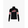 Perfect Moment Womens  Neve Turtleneck Wool Jumper In Black